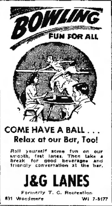 J&G Lanes (T.C. Recreation) - June 1971 Traverse City Newspaper